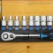Torx Nuss Satz, Torx N&uuml;sse Set, 1/2 Zoll, E-Profil, Umschaltknarre