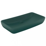 Cumpara ieftin Chiuveta dreptunghiulara de lux verde inchis 71x38 cm ceramica