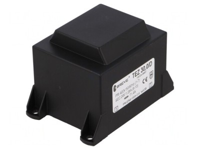Transformator &amp;icirc;ncapsulat 30VA 24V 1,25A PCB foto
