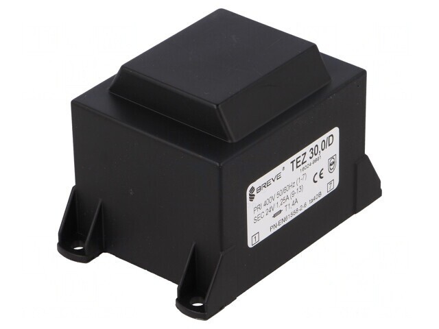 Transformator &icirc;ncapsulat 30VA 24V 1,25A PCB