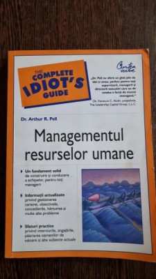 Arthur R. Pell - Managementul resurselor umane foto