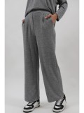 PANTALONI LUNGI CU ELASTIC IN TALIE DIN TRICOT FIN AGATA TALIE UNICA Gri