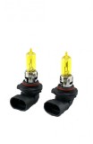 Becuri HB3 (9005) halogen galben 12v set