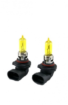 Becuri HB3 (9005) halogen galben 12v set foto