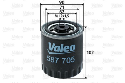 VALEO 587705 filtru combustibil foto