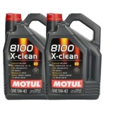 Pachet 10 litri ulei Motul 8100 X-Clean+ 5W40 , Protectie avansata E i performanta pentru motoare moderne