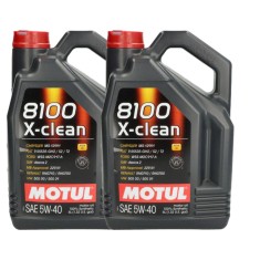 Pachet 10 litri ulei Motul 8100 X-Clean+ 5W40 , Protectie avansata E i performanta pentru motoare moderne