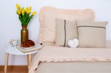 Perna &ldquo;Timeless Grace&rdquo;, beige, 40&times;40 cm, bumbac