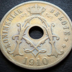 Moneda istorica 25 CENTIMES - BELGIA, anul 1910 * cod 3221 = BELGIE