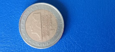 Moneda 2 Euro 2001 Olanda Beatrix foto