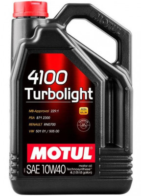 Ulei Motor Motul 4100 Turbolight 10W-40 4L 109462 foto