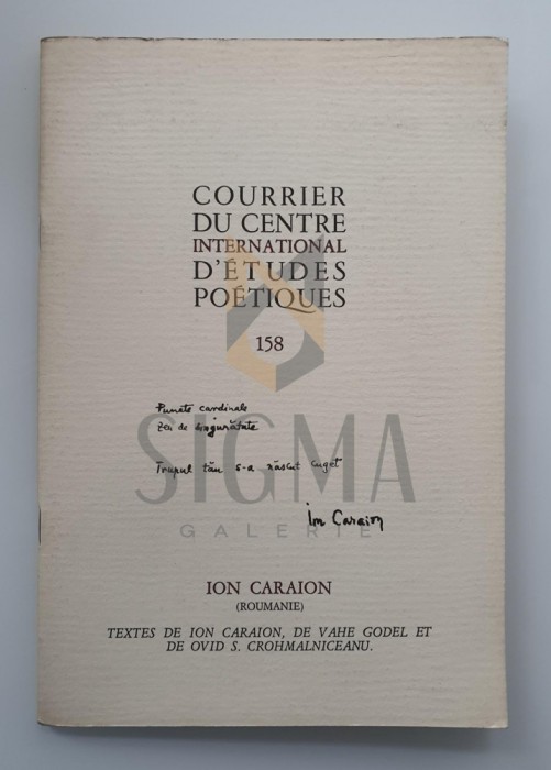 ION CARAION ( dedicatie ! )