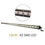 Bara Led Auto Off Road - 126W - 42 SMD LED Carguard