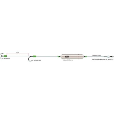 Rig Somn Madcat 8/0 Adjusta Basic River Rigs Live Bait L foto