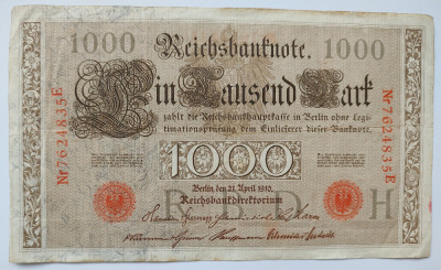 Germania - 1000 Mark 1910 - L2 foto