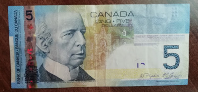 M1 - Bancnota foarte veche - Canada - 5 dolari - 2006 foto