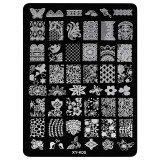 Matrita Metalica Stampila Unghii LUXORISE, Lady&amp;apos;s Night XY-K05