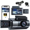 Camera Auto De Bord Tripla, 2K Full HD-1440P, BIRAI&reg; GoMotion, WDR, GPS, WIFI, G-Senzor Reglabil, Aplicatie Pe Telefon, Night Vision, Unghi Ultra Larg