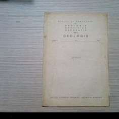 .. CUNOASTEREA GENEZEI EVAPORITELOR . TRANSILVANIEI - V. Dragos (autograf) -1969