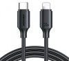 Cablu transfer date si incarcare Joyroom S-CL020A9 tip Lightning - USB-C PD20W QC3.0 1m, Negru