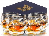 Set de 4 pahare pentru whisky LANFULA, sticla, transparent, 320 ml