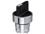 Comutator rotativ 22mm cu 3 poziții neagră