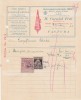 Factura M. Carniol Fiul Prima fabrica de stampile, medalii Aparate de stins incendiul pompier BUCURESTI 1922