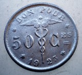 7.619 BELGIA 50 CENTIMES 1923 BELGIQUE