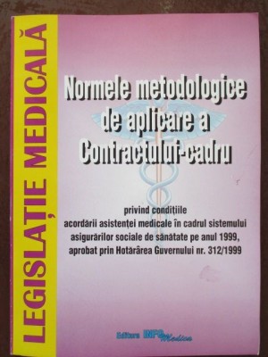 Normele metodologice de aplicare a Contractului-cadru vol.III foto