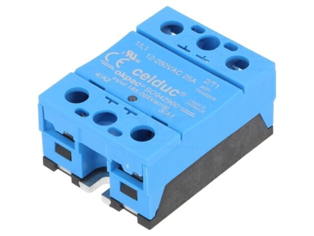 Releu Semiconductor CELDUC SO942960 25A 185-265VAC IP20 SO9