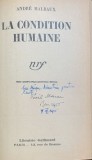 La condition humaine (Conditia umana- carte in franceza) - Andre Malraux