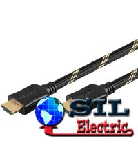 Cablu HDMI tata - HDMI tata cu Ethernet contacte aurite 1.5m Goobay foto