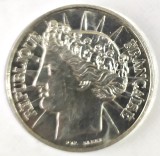FRANTA 100 FRANCI 1988 STATUIA LIBERTATII ARGINT XF, Europa