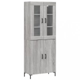 Cumpara ieftin Dulap inalt, gri sonoma, 69,5x34x180 cm, lemn compozit