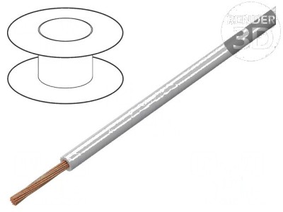 Cablu FLRY-B 1x2,5mm2 litat Cu PVC gri 60V Clasa 5 foto