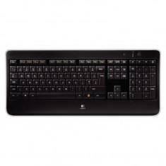 Tastatura Logitech Multimedia , Fara Fir , Iluminare LED , USB Logitech Unifying receiver , K800 foto