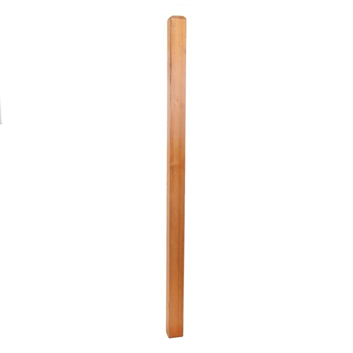 Stalp poarta, lemn, natur, 6 x 6 x 120 cm