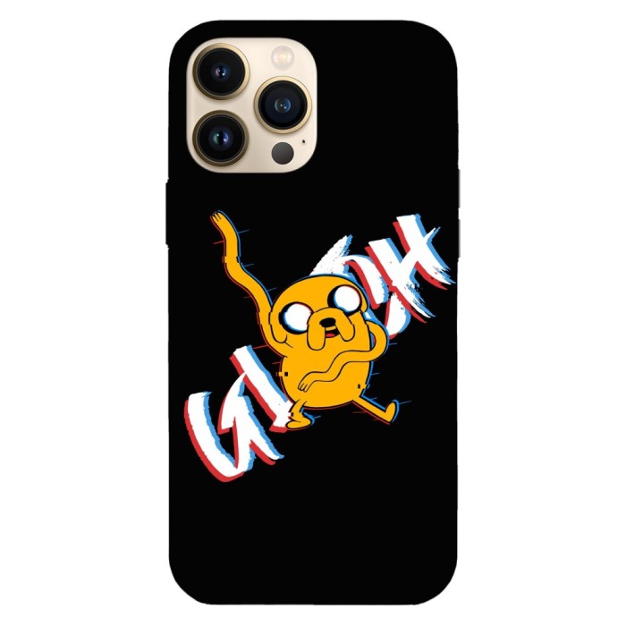 Husa compatibila cu Apple iPhone 14 model Glitched Jake, Silicon, TPU, Viceversa