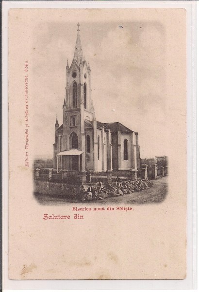 Carte postala necirculata din jurul anului 1900 Saliste