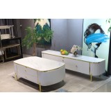 SET COMODA TV BENCH+MASA CAFEA MDF CULOARE ALB