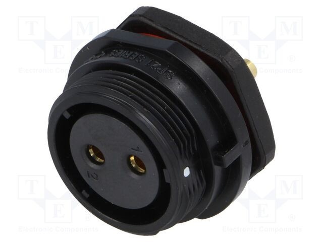 Soclu SP21 mamă WEIPU PIN: 2 IP68 30A lipire 500V 4mm2 -25&divide;85&deg;C