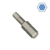 Cheie imbus 2.5mm scurta, 1/4 inch, otel S2