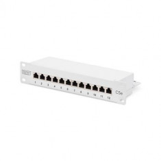 Patch Panel ASSMANN ELECTRONIC DN-91512S-G 10 inch 12x porturi White foto