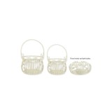 Mareste Set doua cosuri fier forjat antik white XZ-66