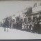 Parada militara in fata Hotelului Bulevard (Sibiu?)// foto tip CP anii&#039; 30