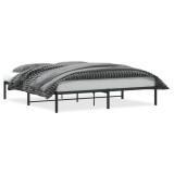 Cumpara ieftin Cadru pat metalic, negru, 183x213 cm