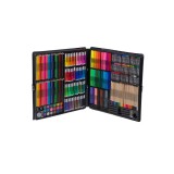 Set 258 de elemente pentru desenat si pictat cu geanta rigida de depozitare , multicolor