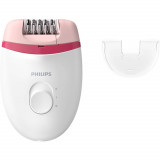 Cumpara ieftin Epilator Philips Satinelle BRE235/00, 2 viteze, Cap de epilare lavabil, 1 accesoriu, Alb/Roz