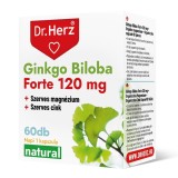 Capsule Ginkgo Biloba Forte 120 mg + Magneziu Dr Herz 60 buc