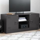 Gossi comoda tv, negru, 99x39x44 cm, otel